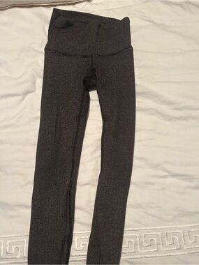 Lululemon Black Sparkle High-Waist Leggings